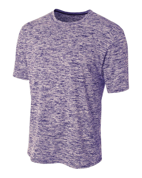 A4 Space Dye Tech Shirt (N3296), Color 'Purple'